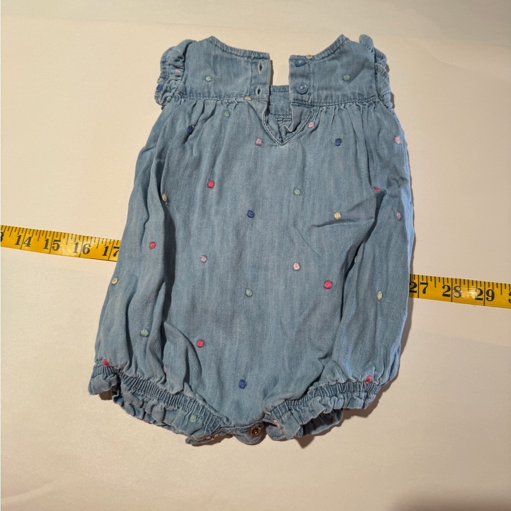 Gap chambray romper 0-3 months
